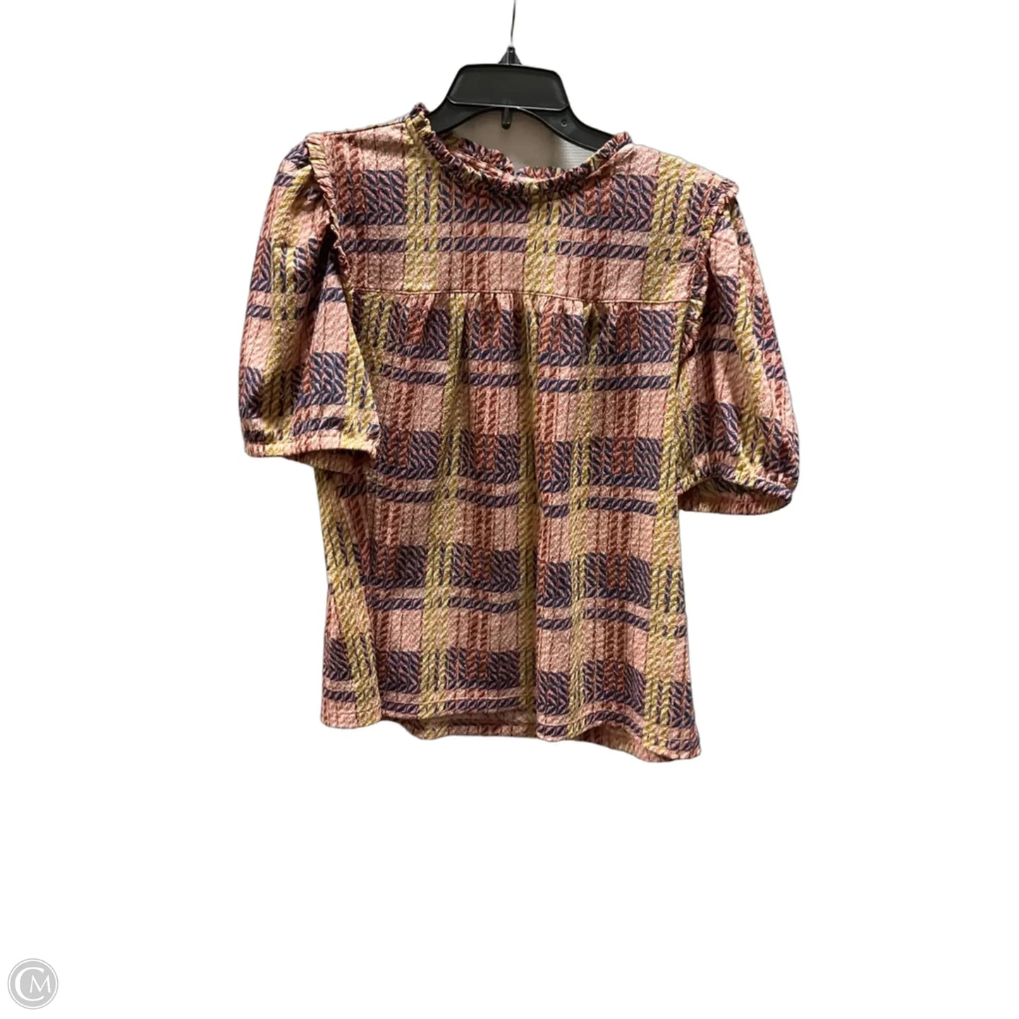 Top Short Sleeve By Loft In Pink, Size: L