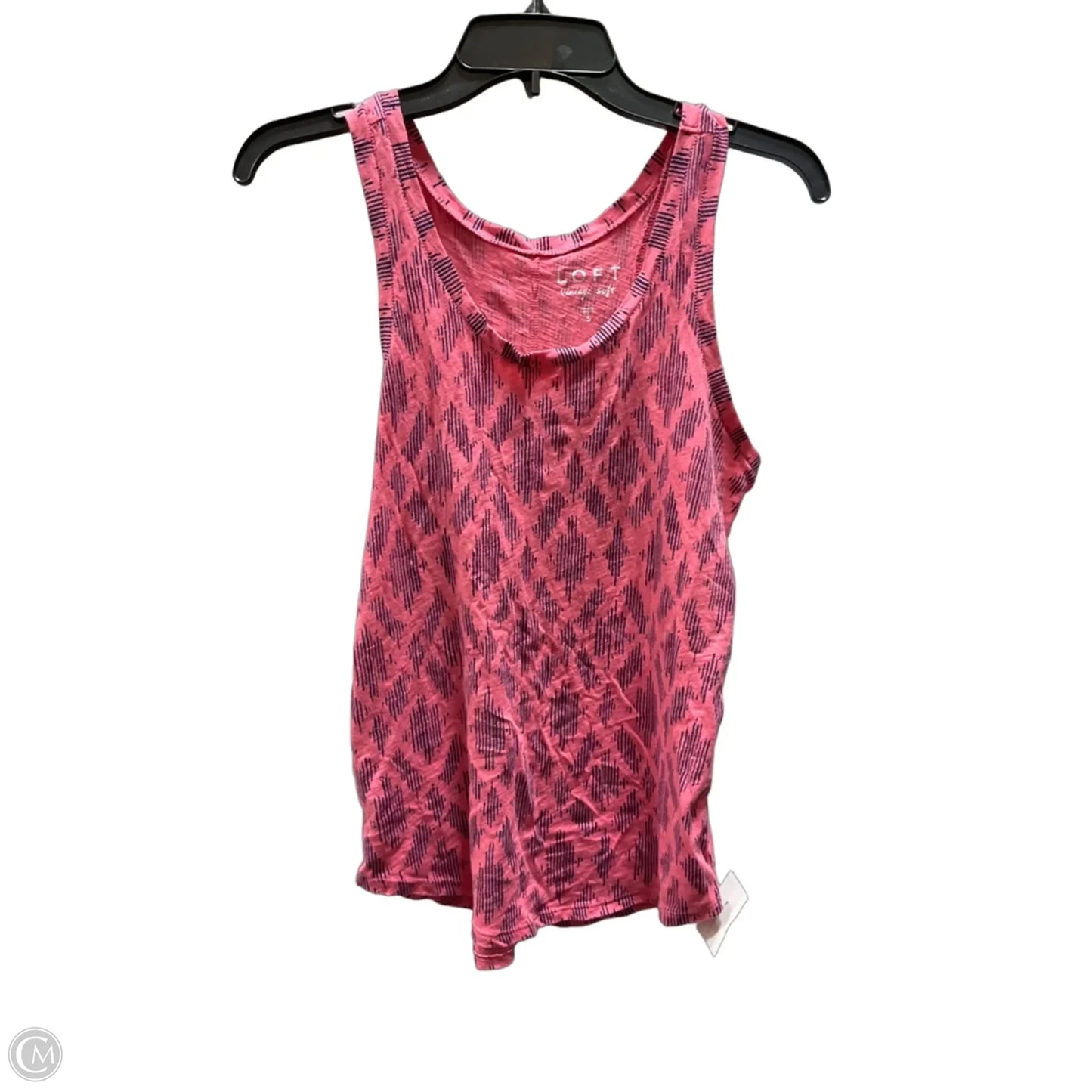 Top Sleeveless Basic By Loft In Pink, Size: S