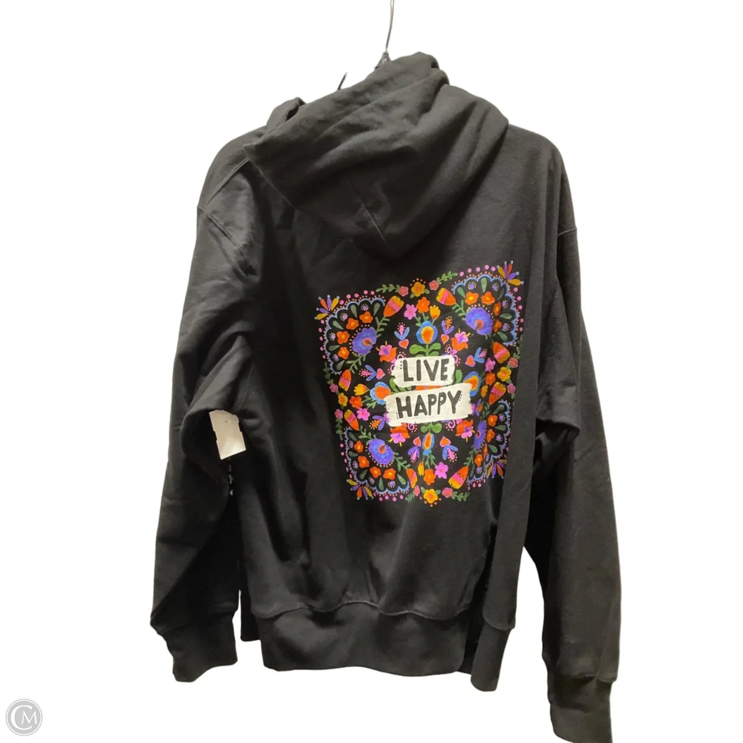 Sweatshirt Hoodie By Natural Life In Black, Size: M