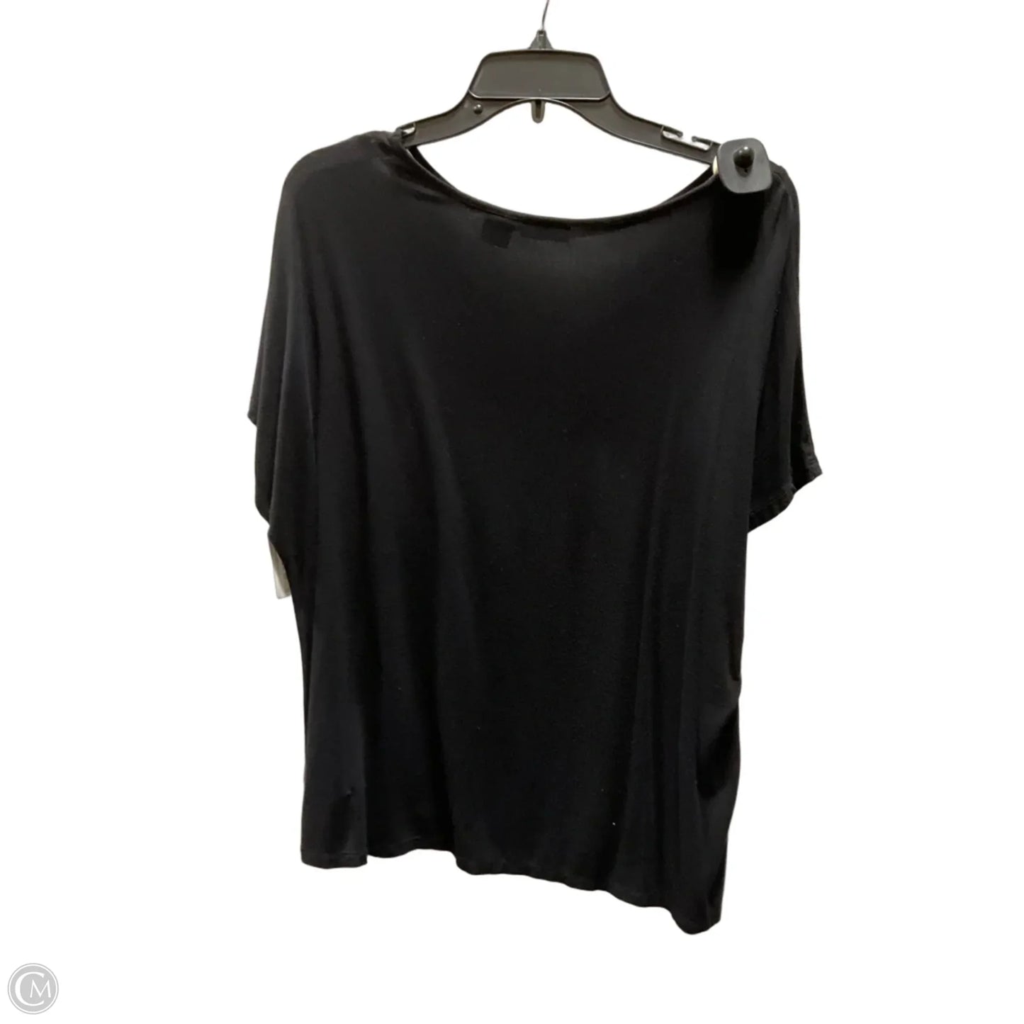Top Short Sleeve By Tahari In Black, Size: Xl