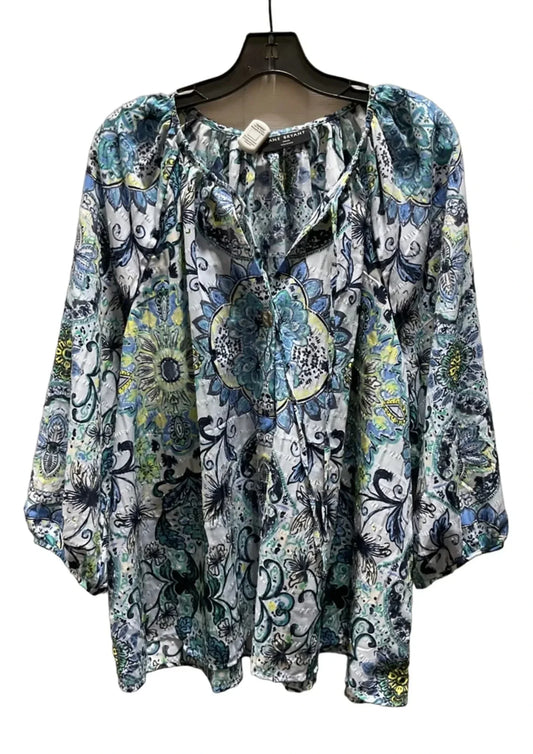 Top 3/4 Sleeve By Lane Bryant In Paisley Print, Size: 2x