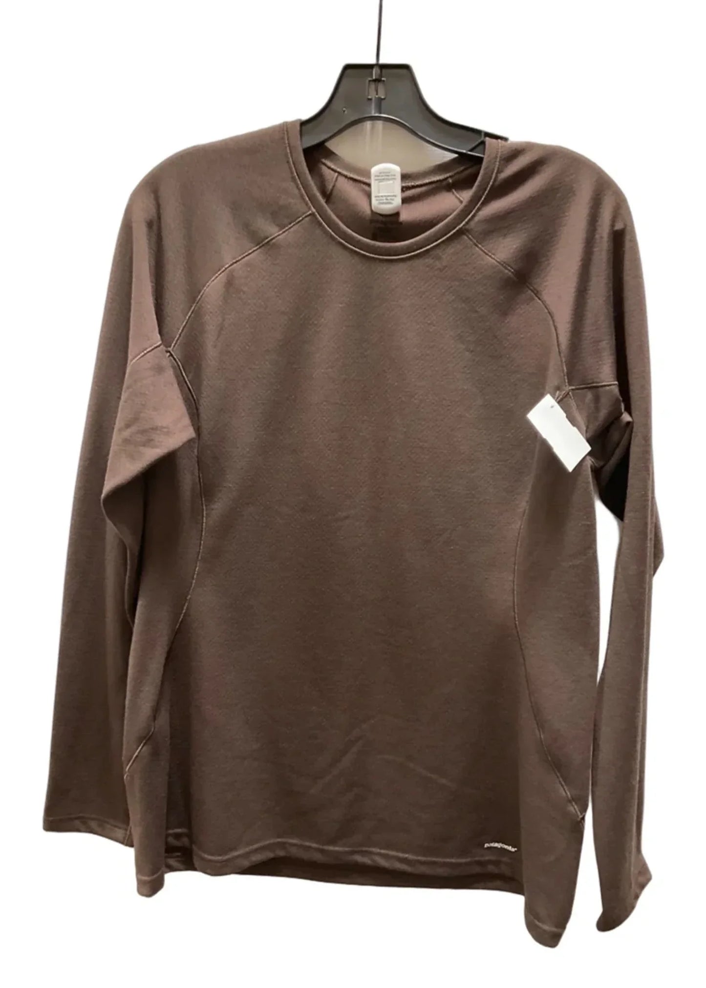 Athletic Top Long Sleeve Crewneck By Patagonia In Brown, Size: L