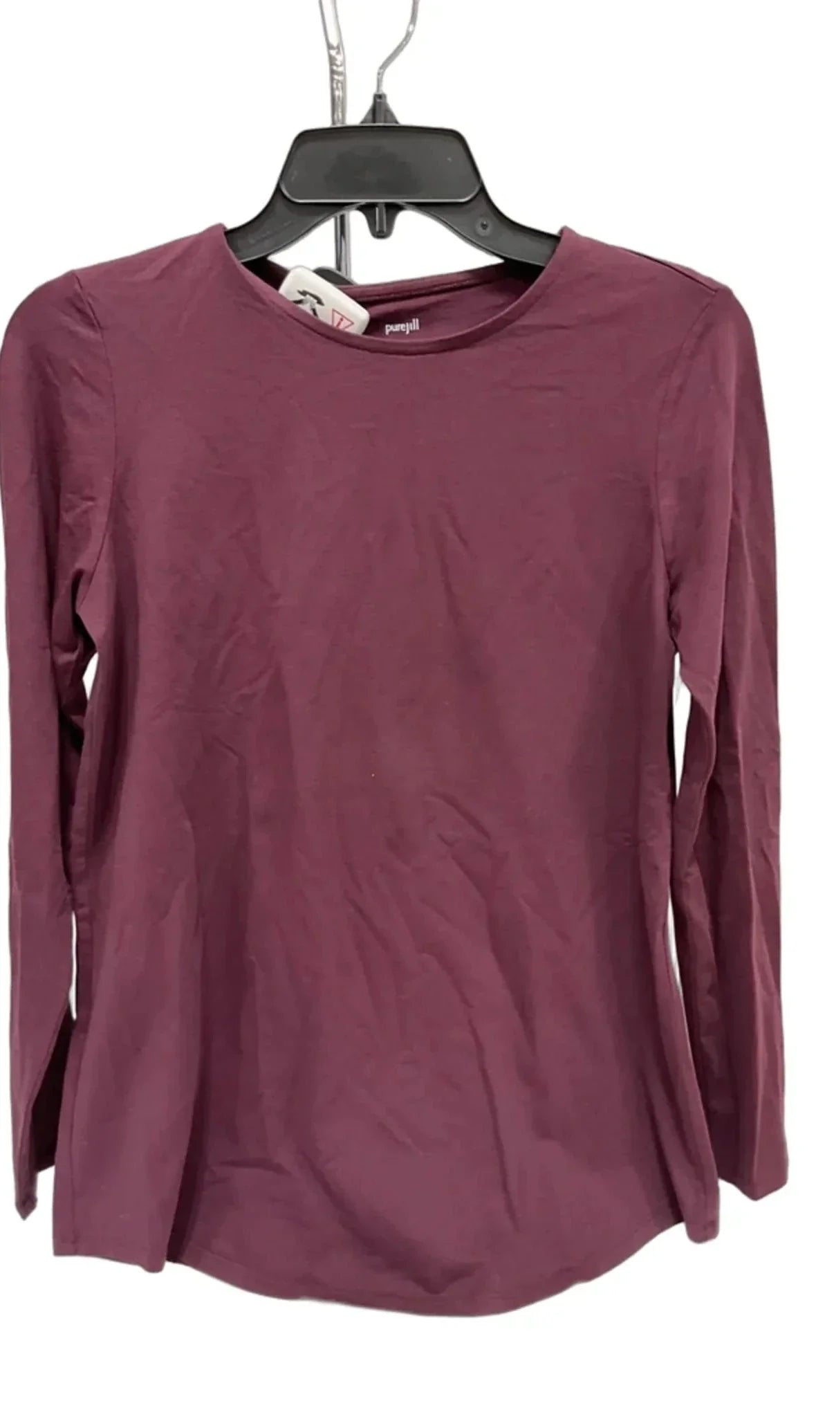 Top Long Sleeve Basic By Pure Jill In Maroon, Size: Xs
