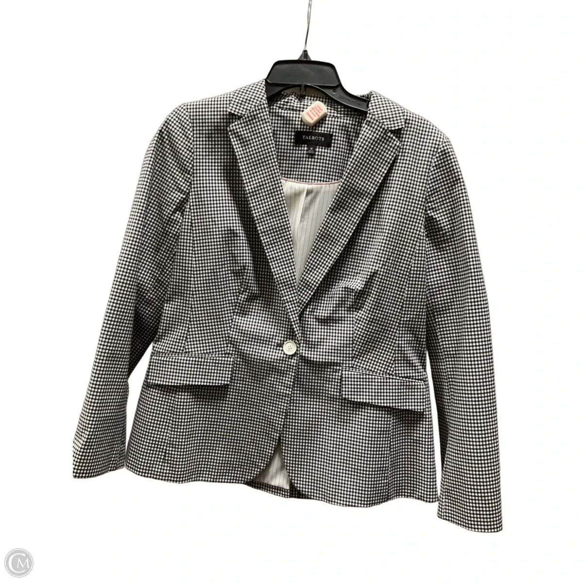 Blazer By Talbots In Plaid Pattern, Size: M