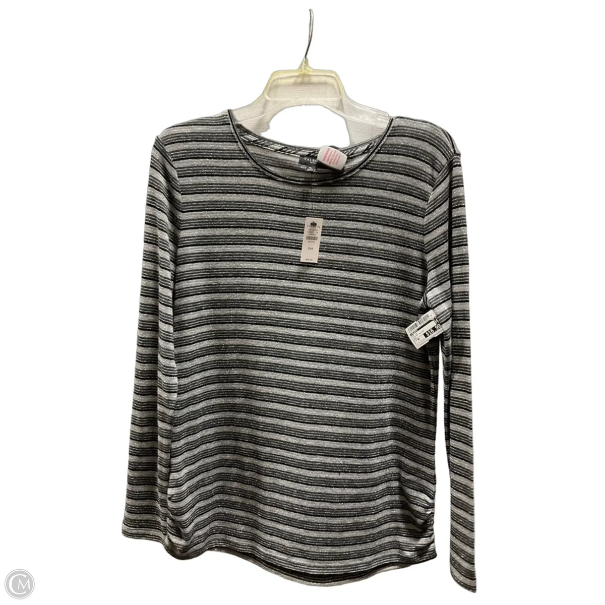 Top Long Sleeve By Talbots In Striped Pattern, Size: Mp