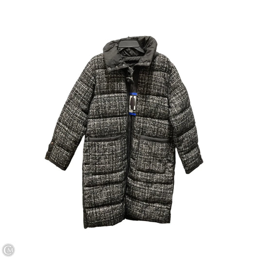 Coat Puffer & Quilted By Bernardo In Black & White, Size: L