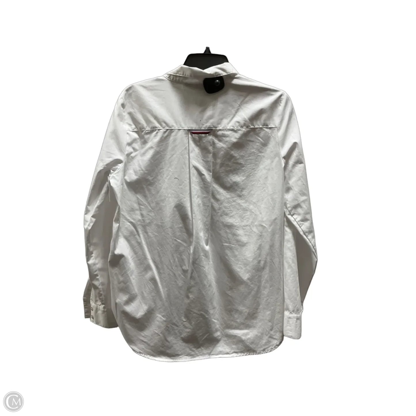 Blouse Long Sleeve By Tommy Hilfiger In White, Size: M