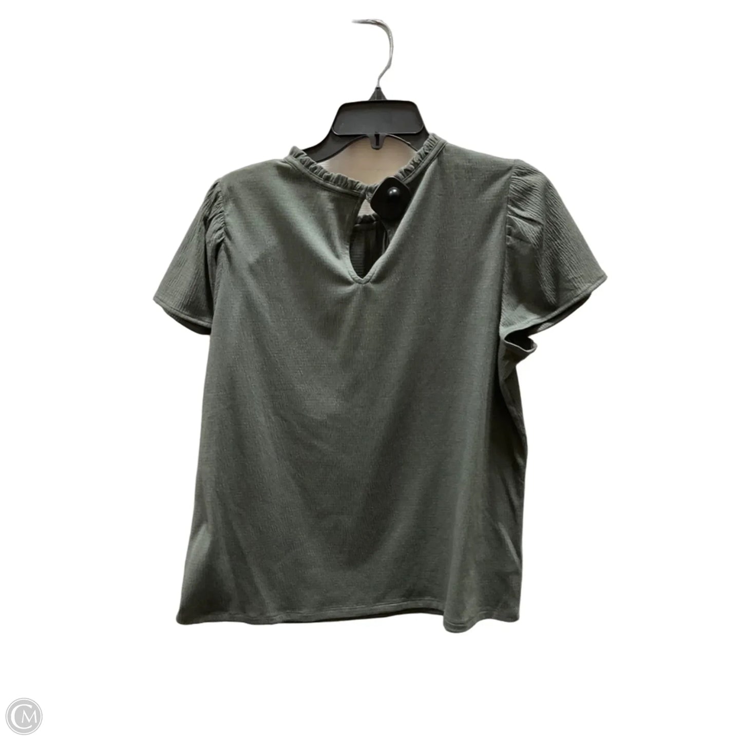 Top Short Sleeve By Loft In Green, Size: M