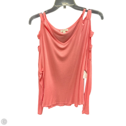 Top Long Sleeve By Zenana Outfitters In Pink, Size: M