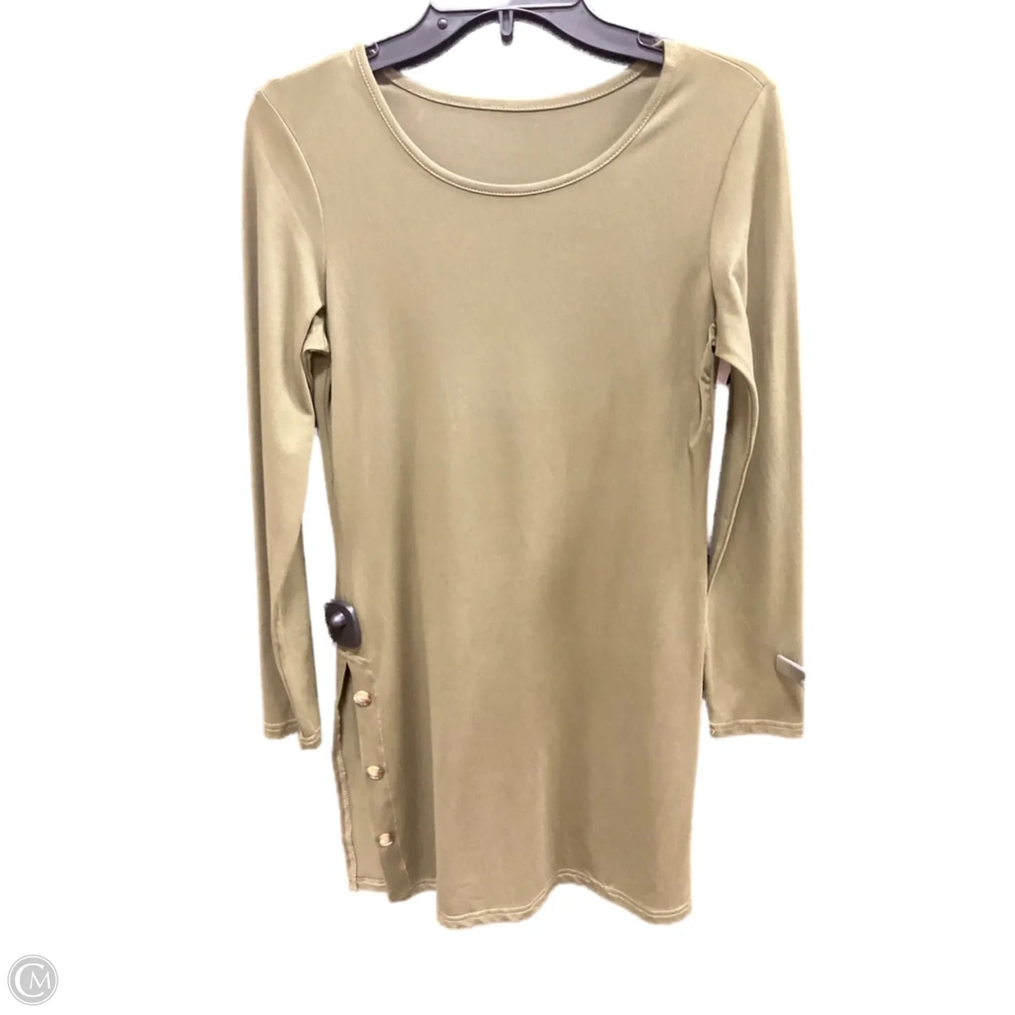 Tunic Long Sleeve By Clothes Mentor In Green, Size: M