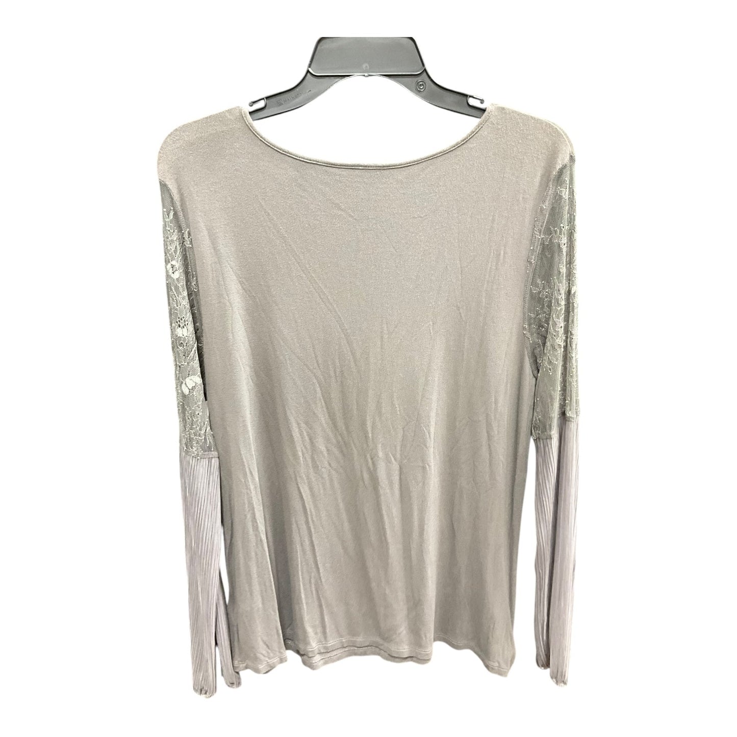 Top Long Sleeve By Apt 9 In Grey, Size: L