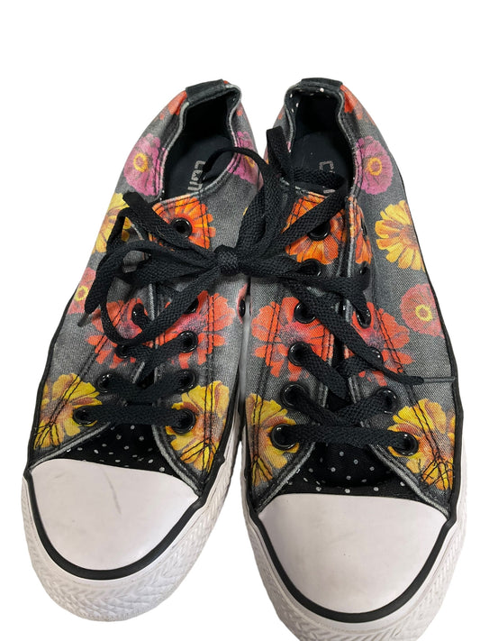 Floral Print Shoes Athletic Converse, Size 9