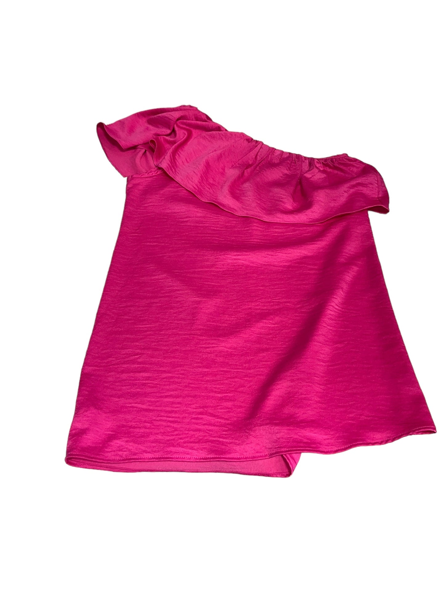 Pink Dress Casual Midi Impressions, Size M