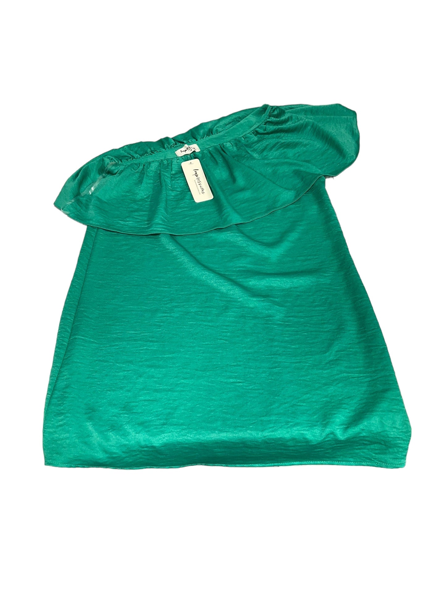 Green Dress Casual Midi Impressions, Size M