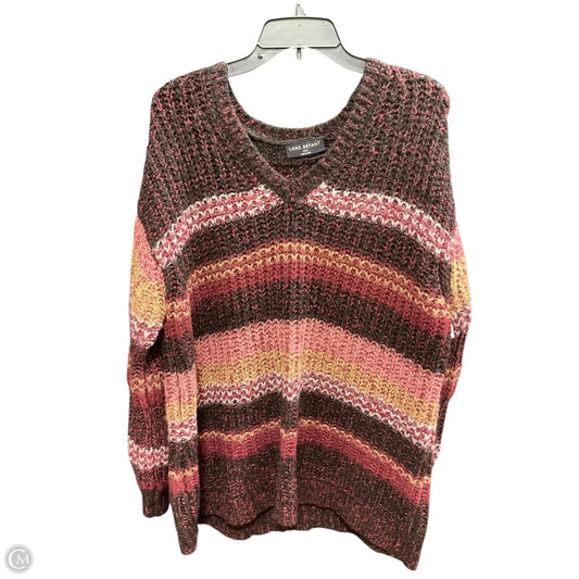 Sweater By C And C In Purple & White, Size: Xl