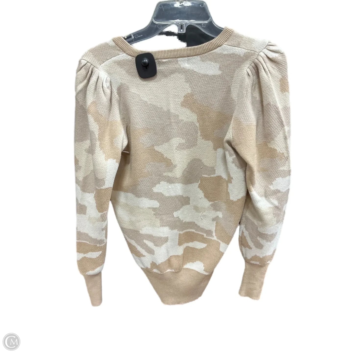 Sweater By Philosophy In Tan & White, Size: Xs