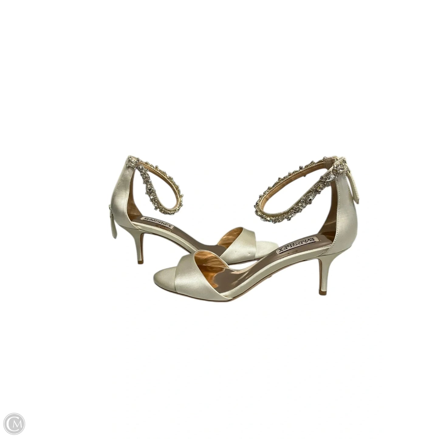 Shoes Heels Kitten By Badgley Mischka In Gold, Size: 6.5