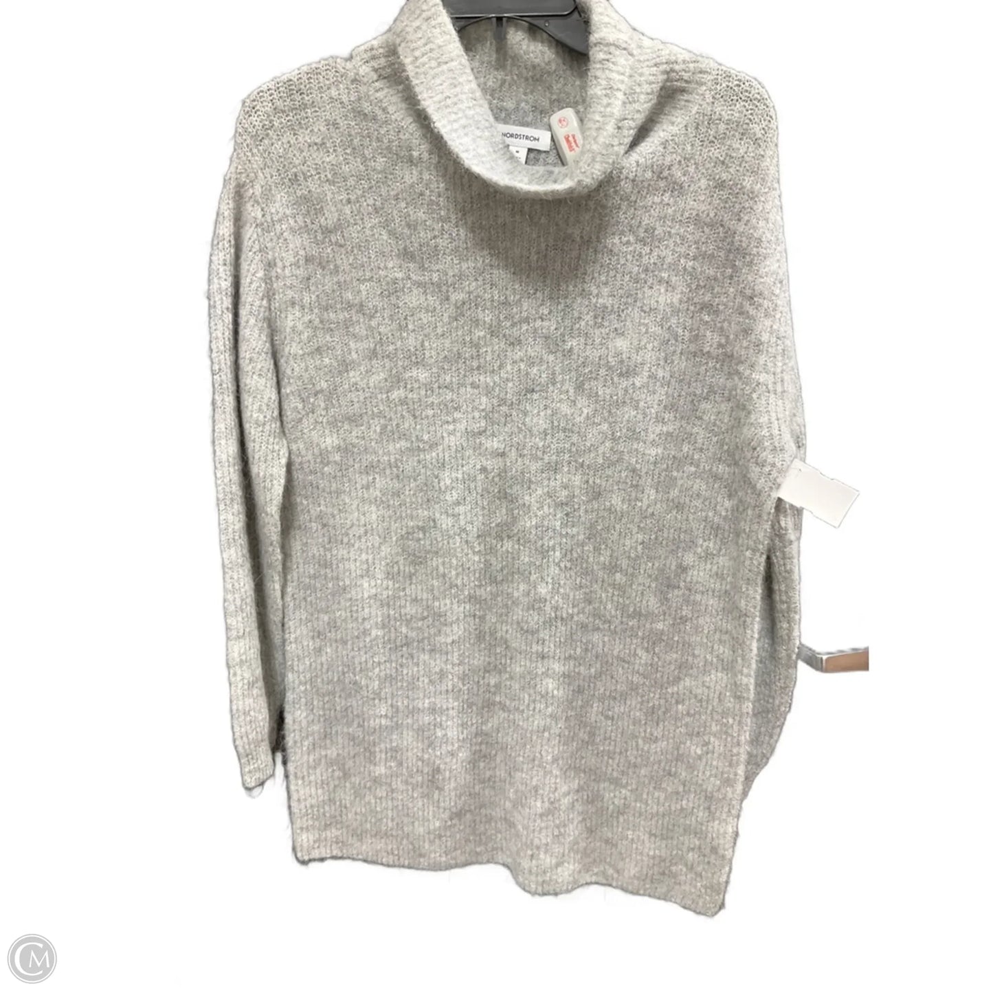 Sweater By Nordstrom In Grey, Size: M