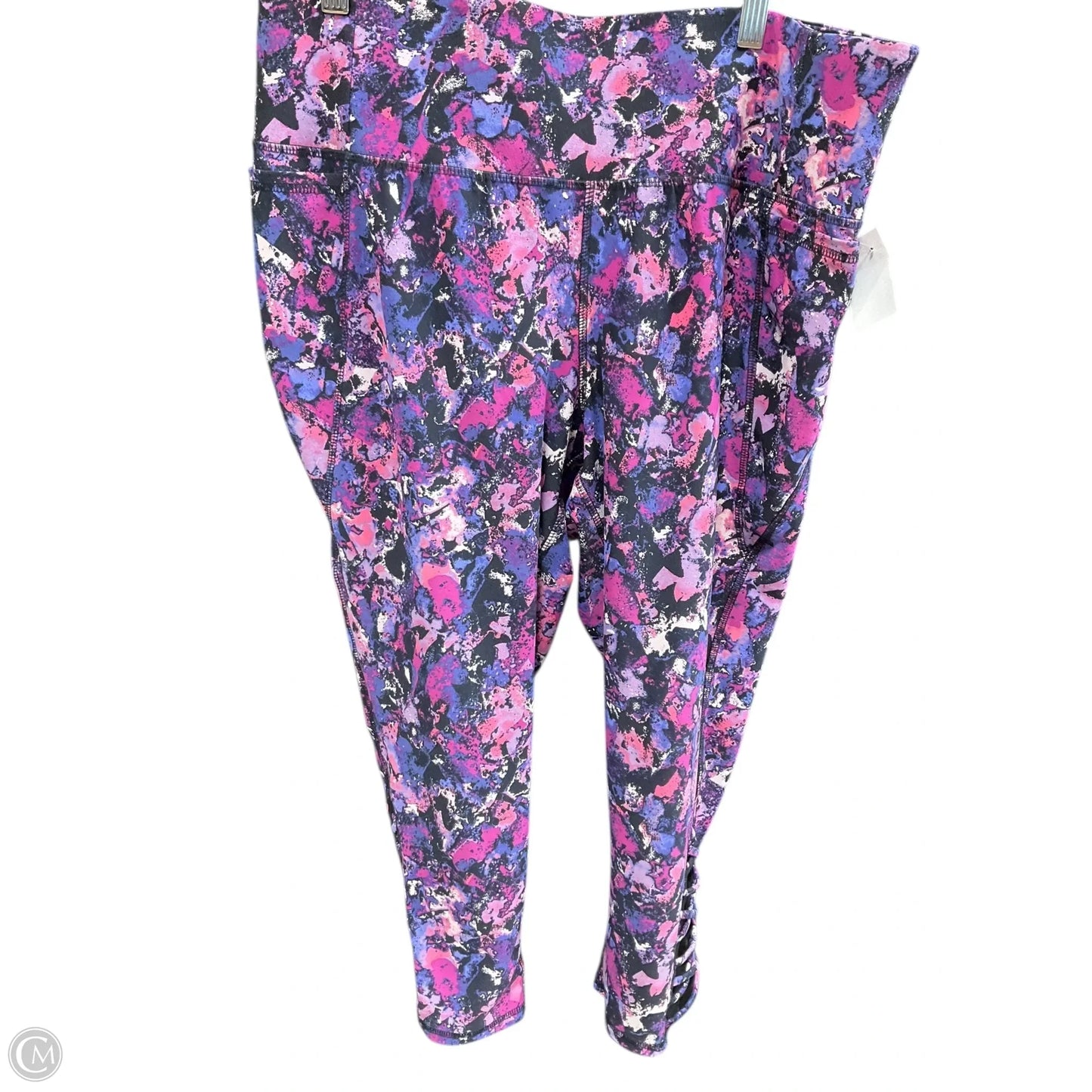 Athletic Leggings By Livi Active In Multi-colored, Size: 1x