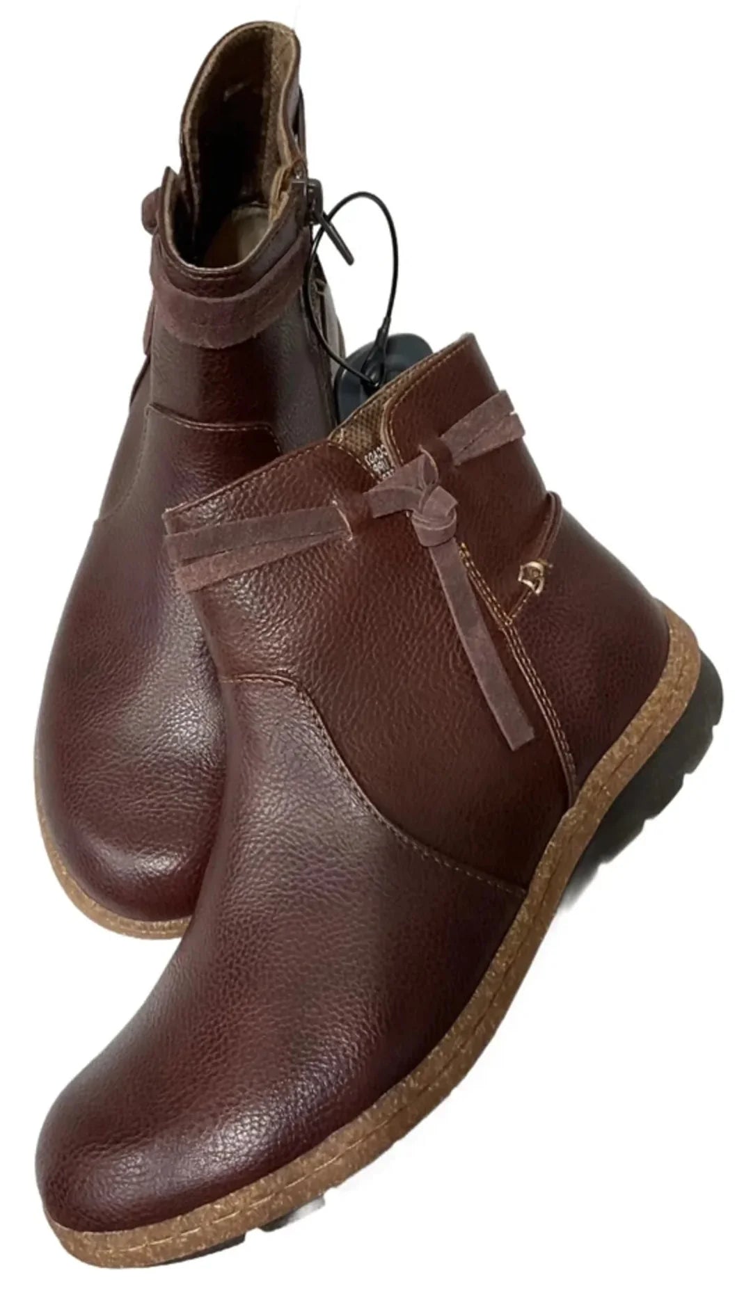 Boots Ankle Flats By Boc In Red, Size: 6.5