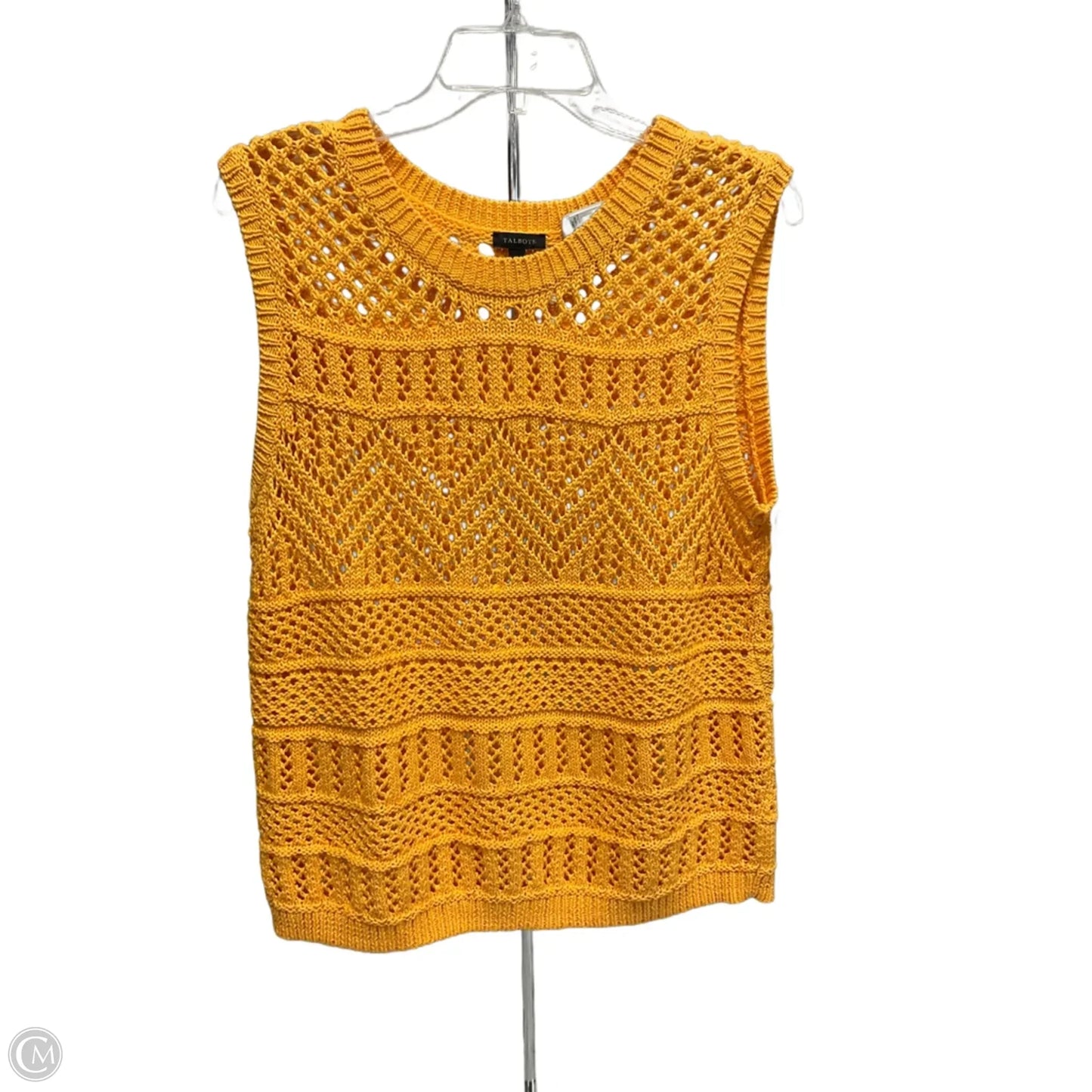 Top Sleeveless By Talbots In Orange, Size: M