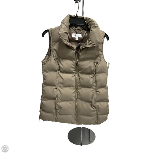 Vest Puffer & Quilted By Laundry In Taupe, Size: Xs