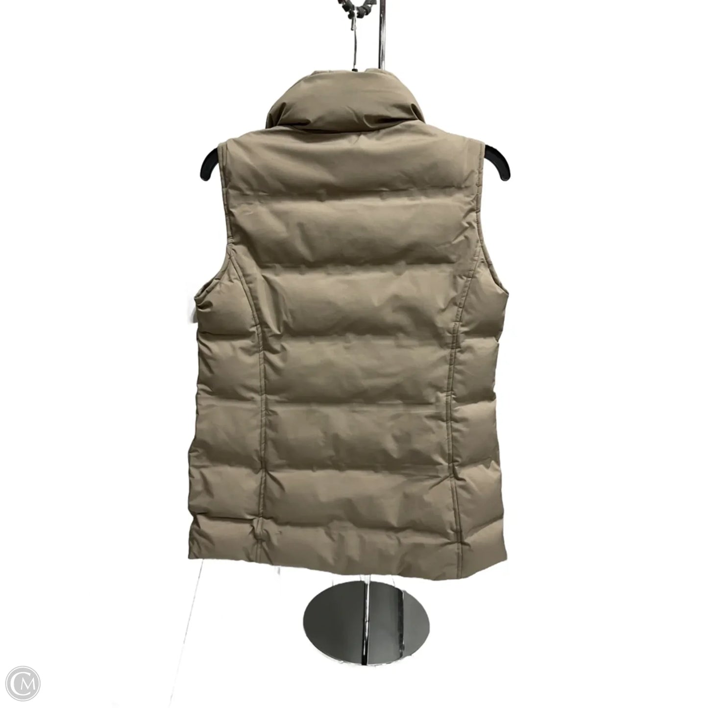 Vest Puffer & Quilted By Laundry In Taupe, Size: Xs