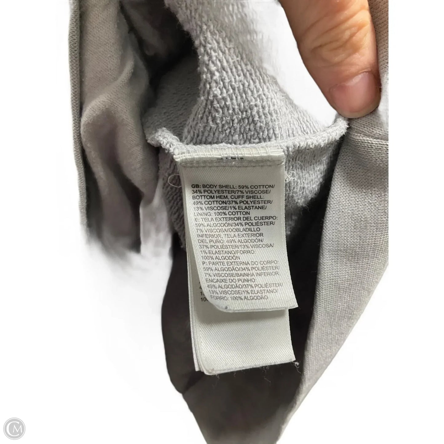 Athletic Sweatshirt Hoodie By The North Face In Grey, Size: Xxl