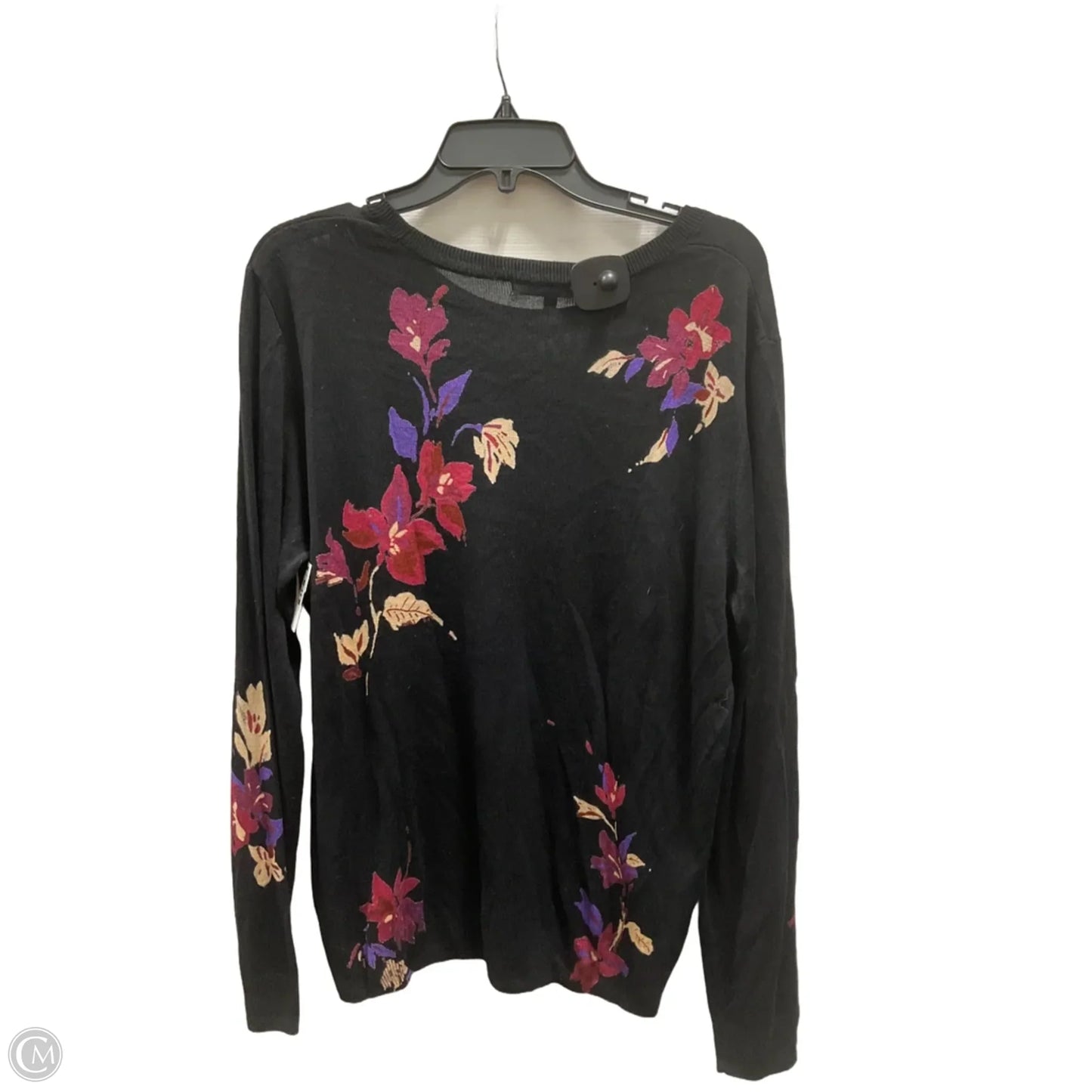 Top Long Sleeve By Daniel Rainn In Black, Size: Xxl
