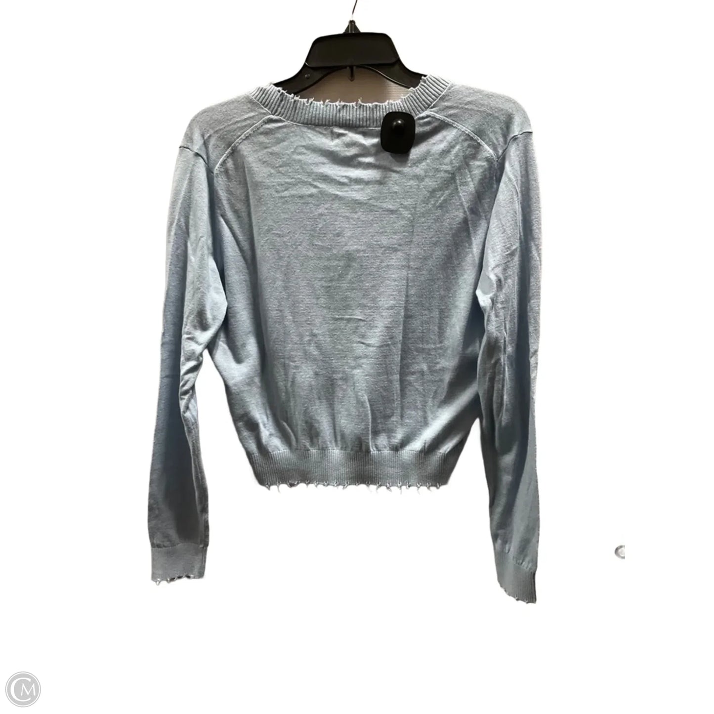 Top Long Sleeve By Elan In Blue, Size: M