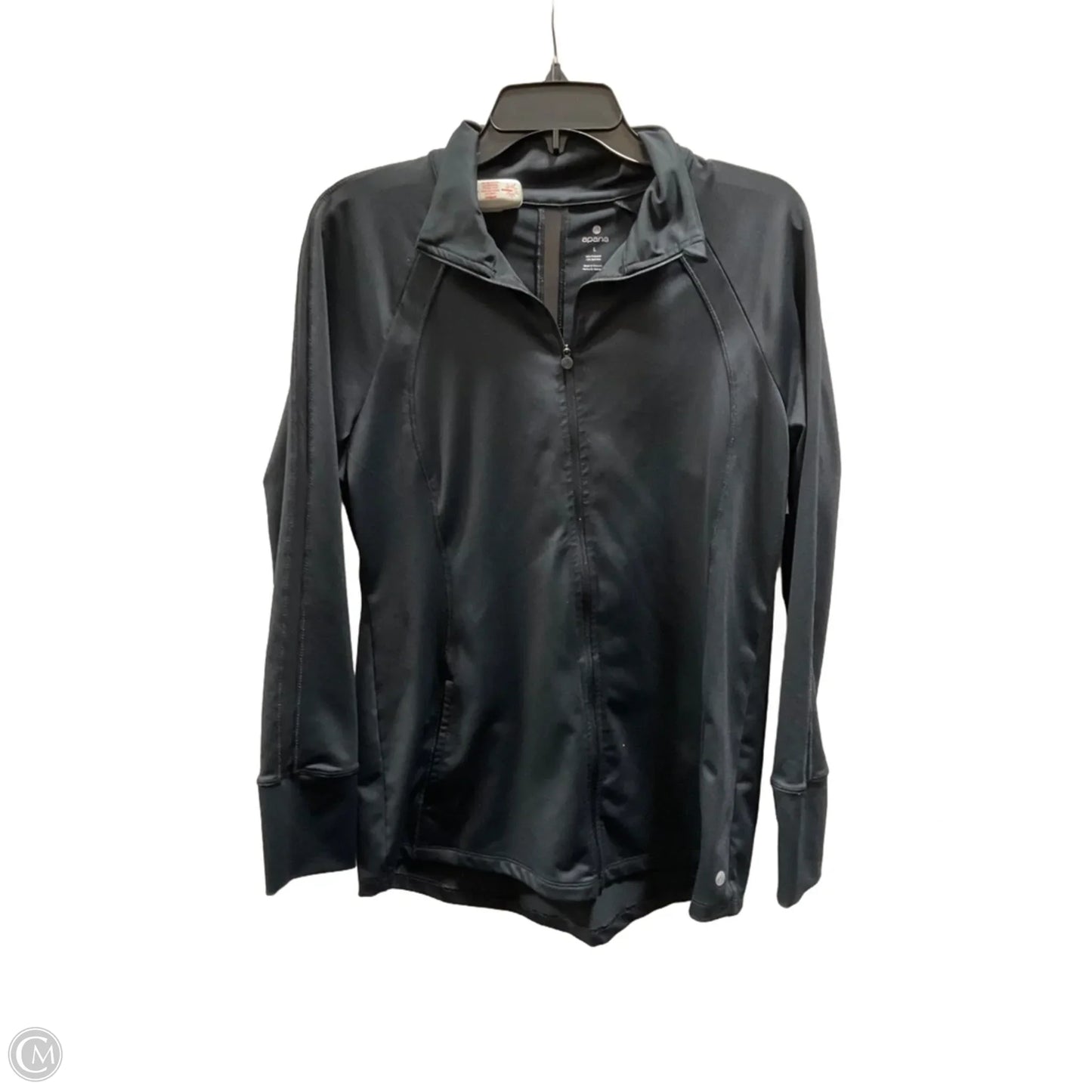 Athletic Jacket By Apana In Black, Size: L