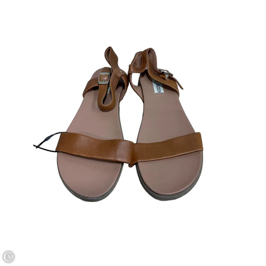 Sandals Flats By Steve Madden In Tan, Size: 9