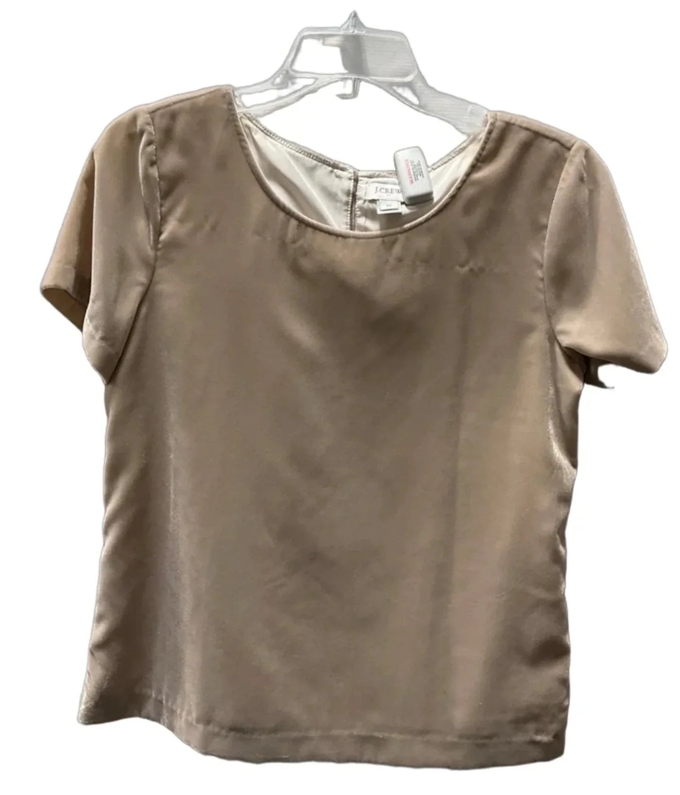 Top Short Sleeve By J. Crew In Beige, Size: Xs