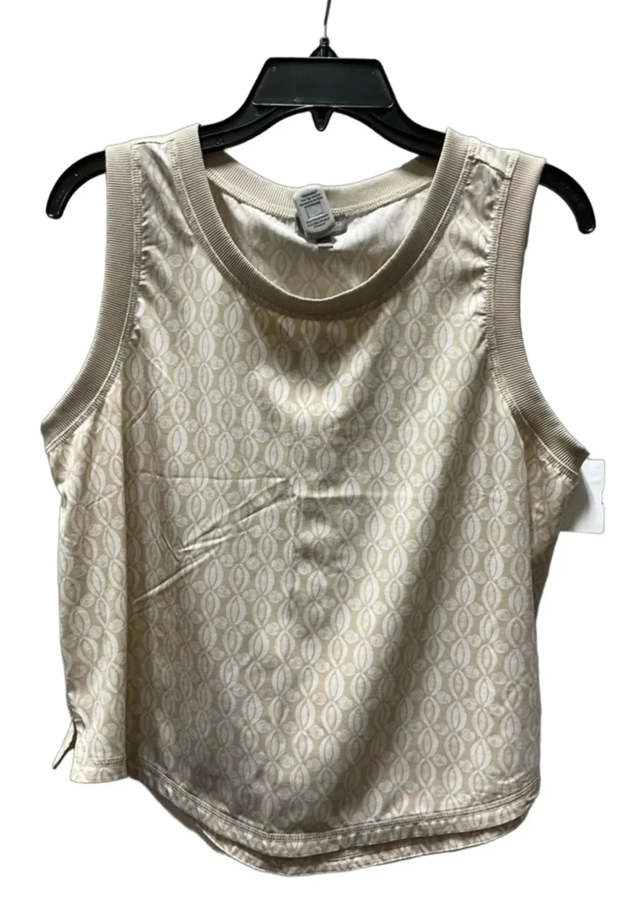 Athletic Tank Top By Talbots In Tan & White, Size: Lp