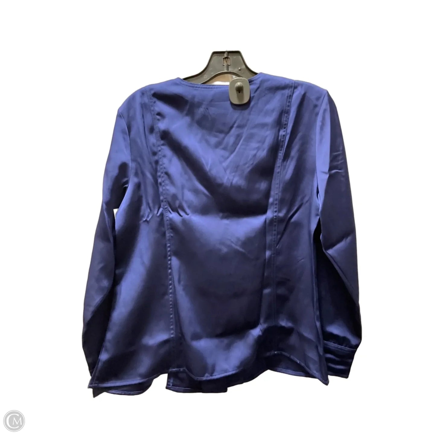 Top Long Sleeve By Banana Republic In Navy, Size: 12