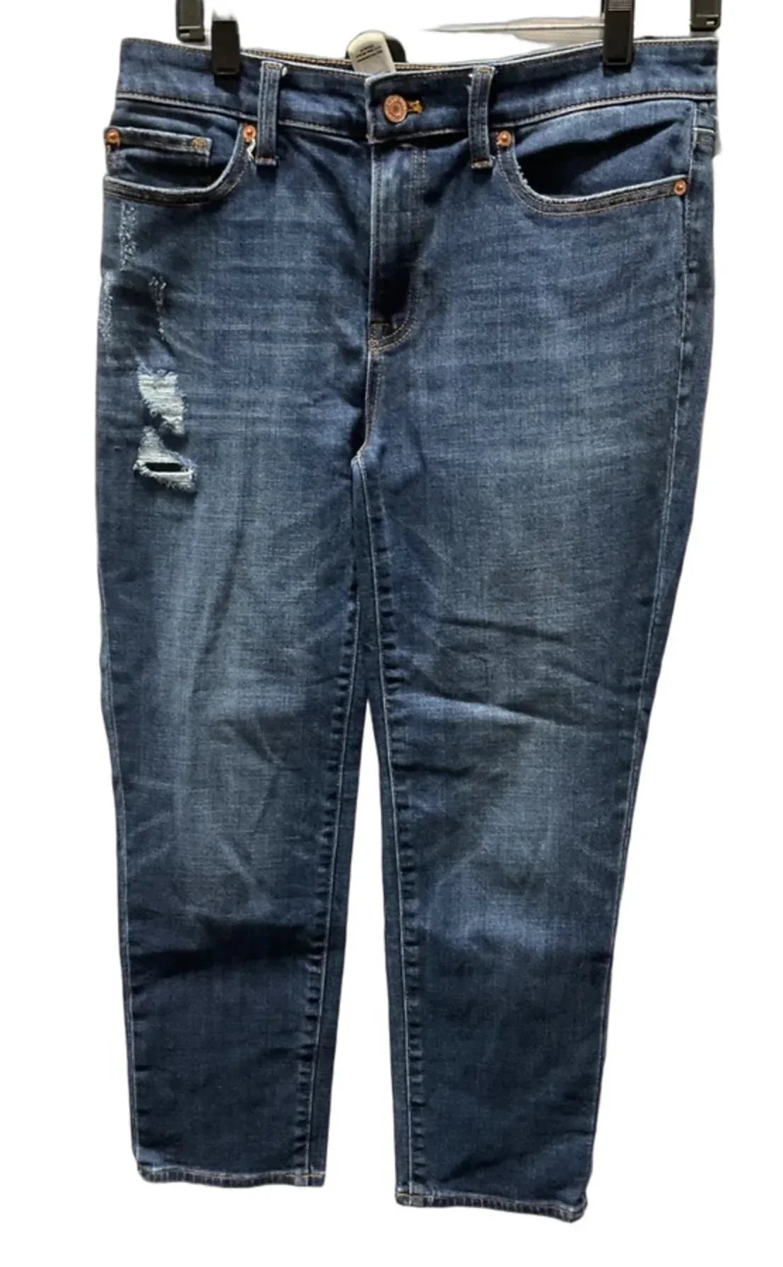 Jeans Cropped By Talbots In Blue Denim, Size: 4