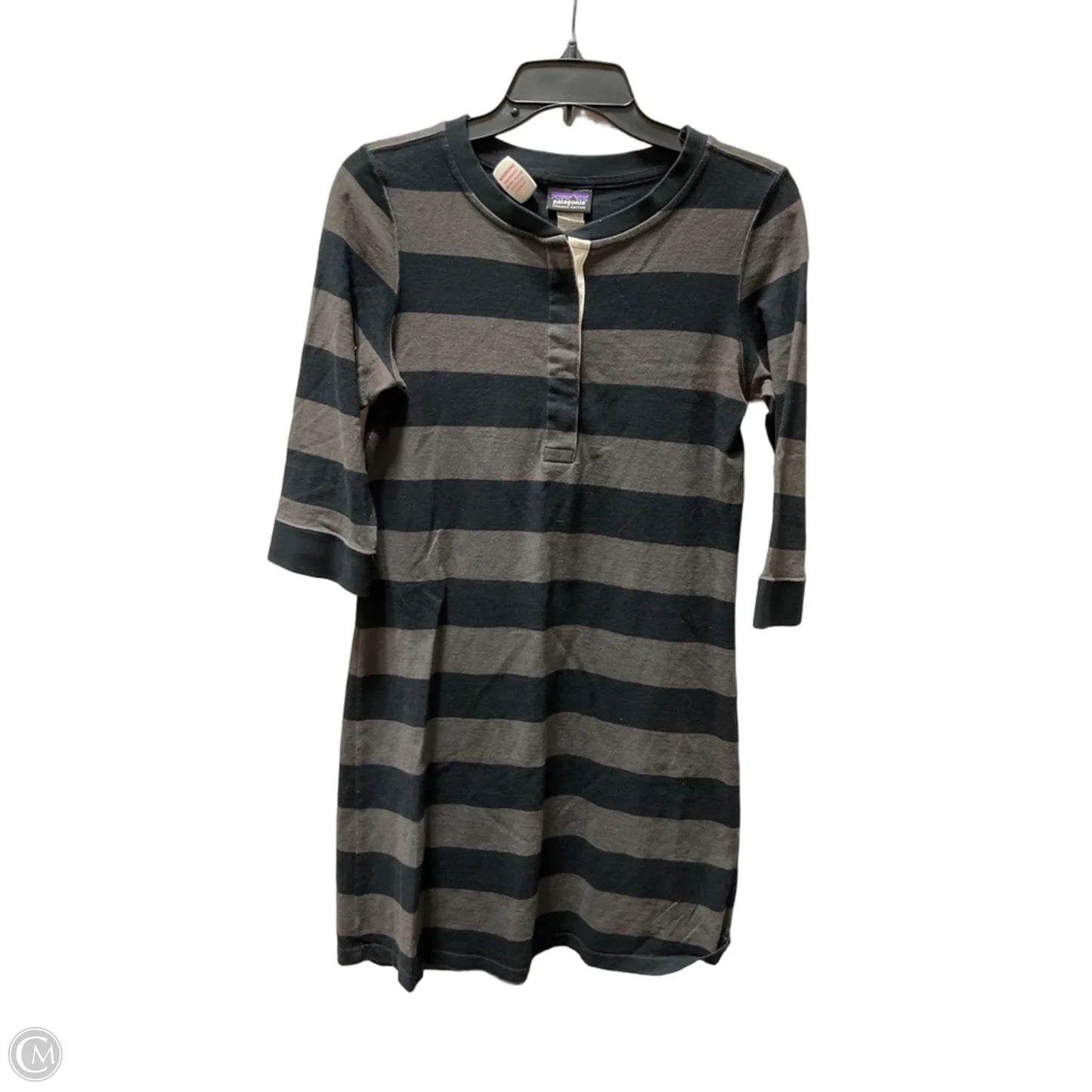Dress Casual Midi By Patagonia In Striped Pattern, Size: S