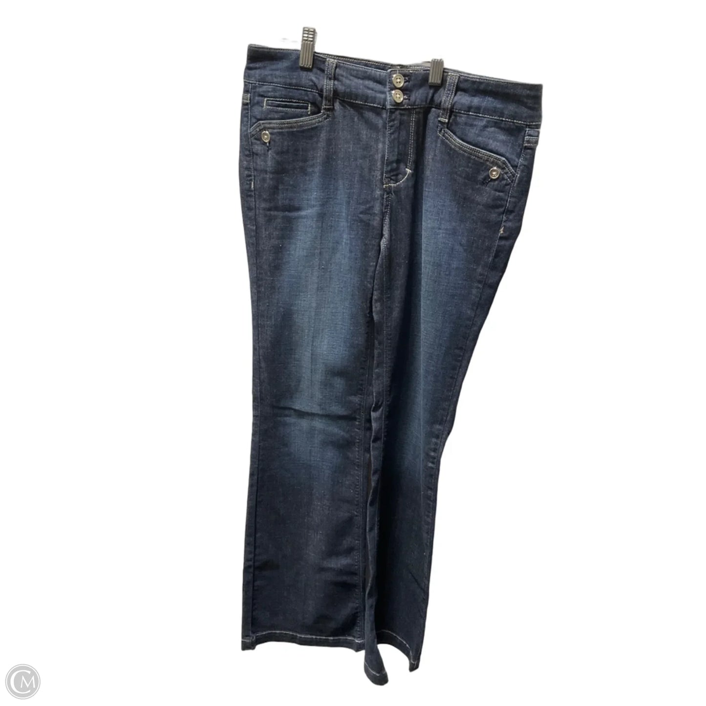 Jeans Flared By White House Black Market In Blue Denim, Size: 4