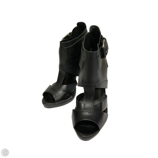 Sandals Heels Stiletto By Aldo In Black, Size: 8.5