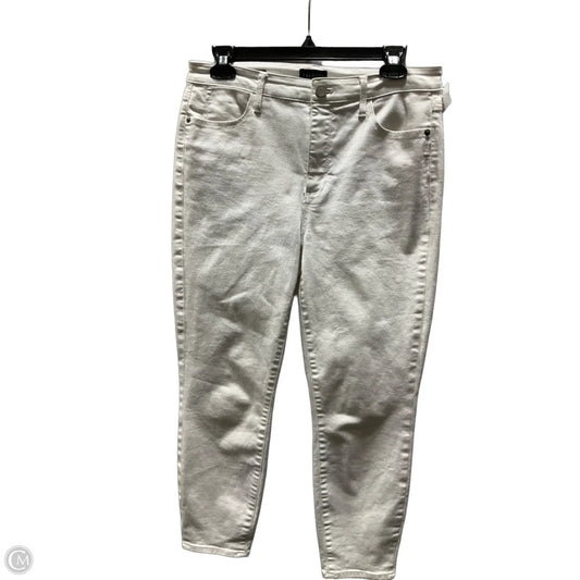 Jeans Cropped By Talbots In White Denim, Size: 6