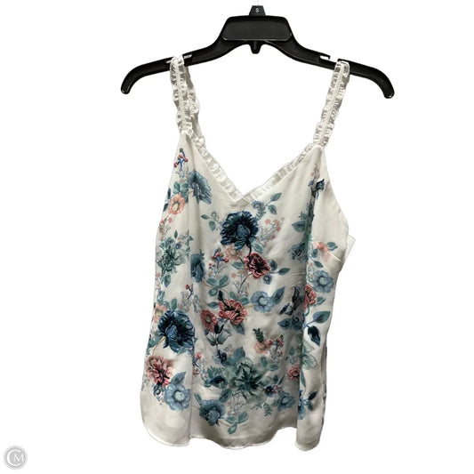 Top Sleeveless By White House Black Market In Floral Print, Size: S