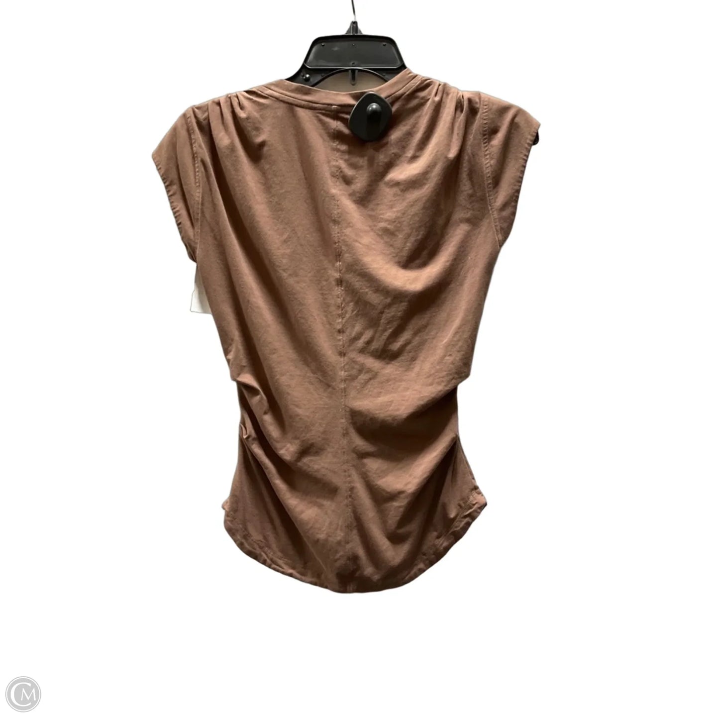 Athletic Top Short Sleeve By Athleta In Brown, Size: Xxs