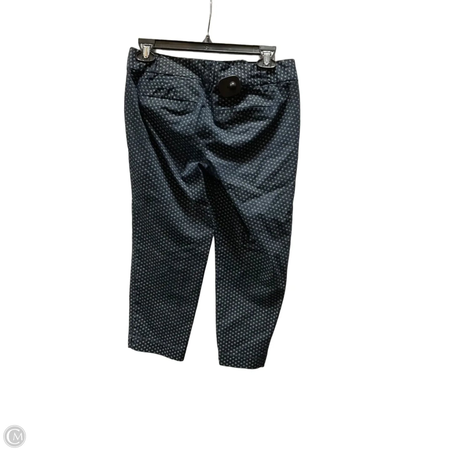 Pants Cropped By Loft In Blue & White, Size: 0p