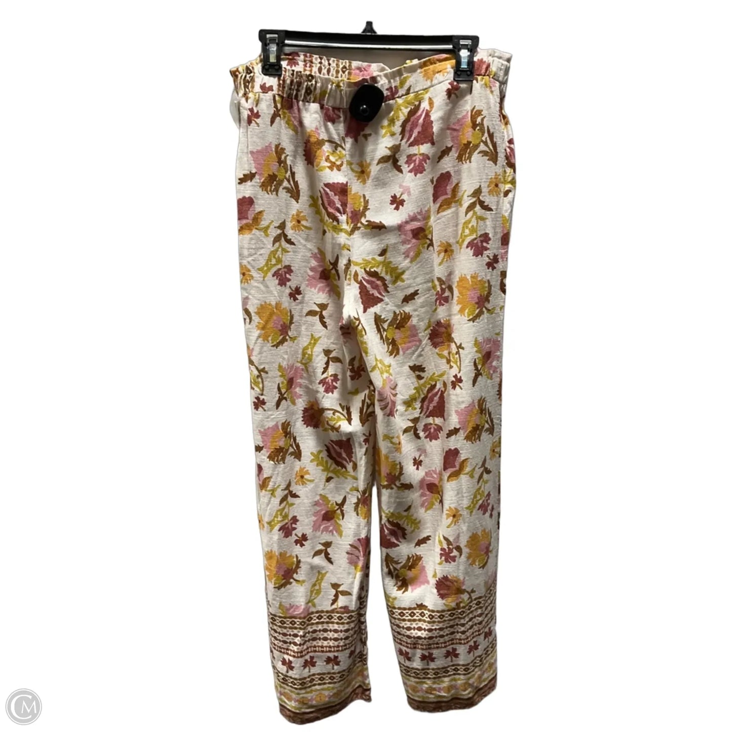Pants Lounge By Good Luck Gem In Floral Print, Size: L