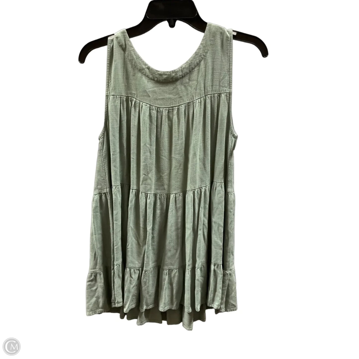 Top Sleeveless By Indigo Soul In Green, Size: M