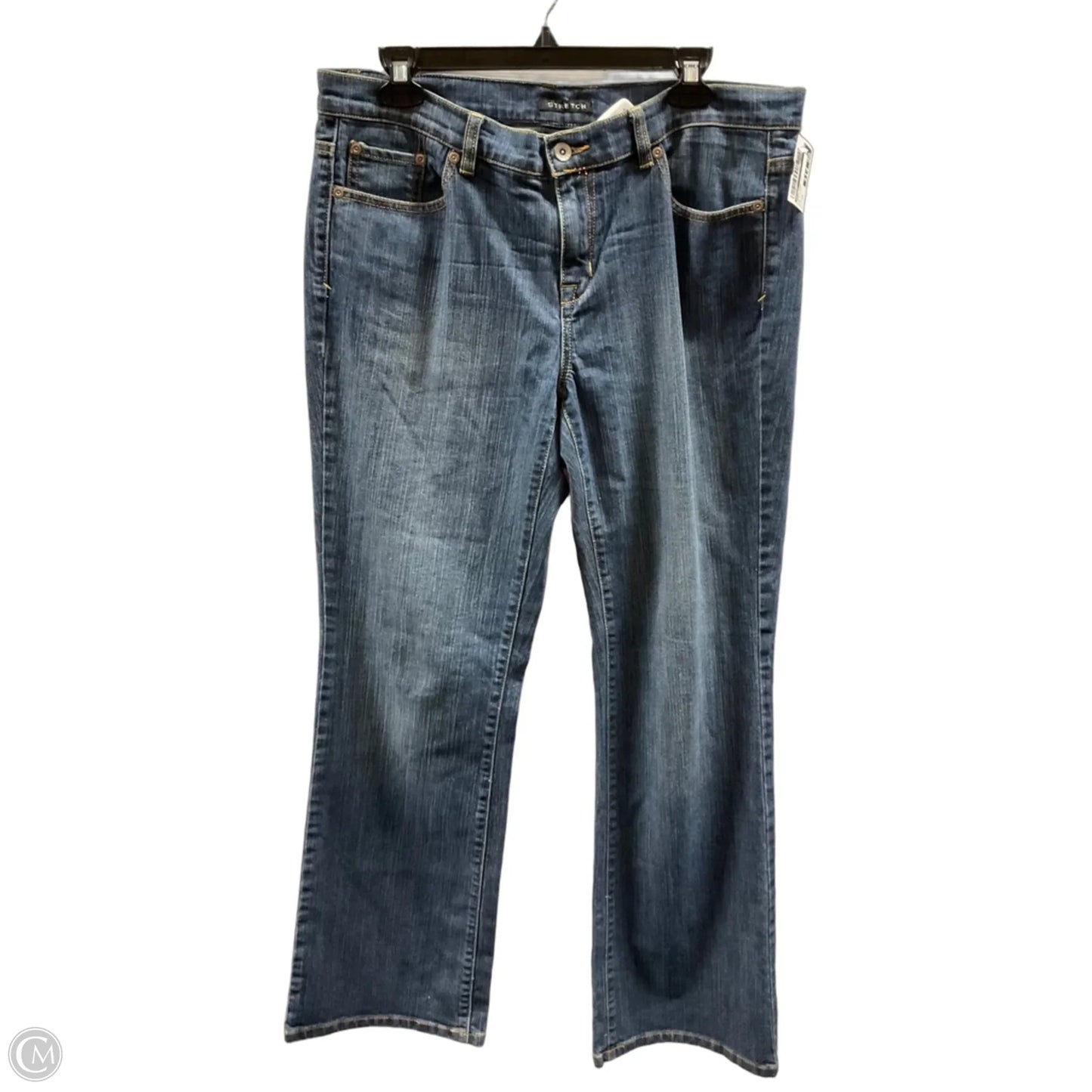 Jeans Wide Leg By Axcess In Blue Denim, Size: 12
