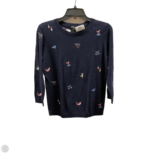 Top Long Sleeve By Talbots In Navy, Size: Xs