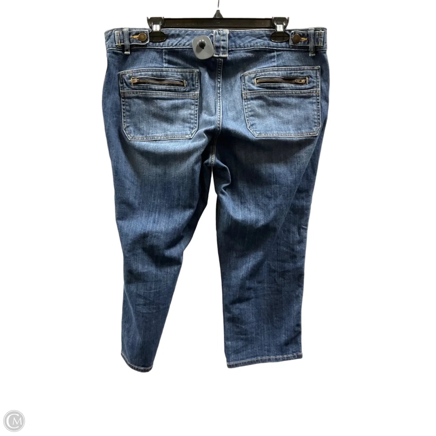 Jeans Cropped By Gap In Blue Denim, Size: 14