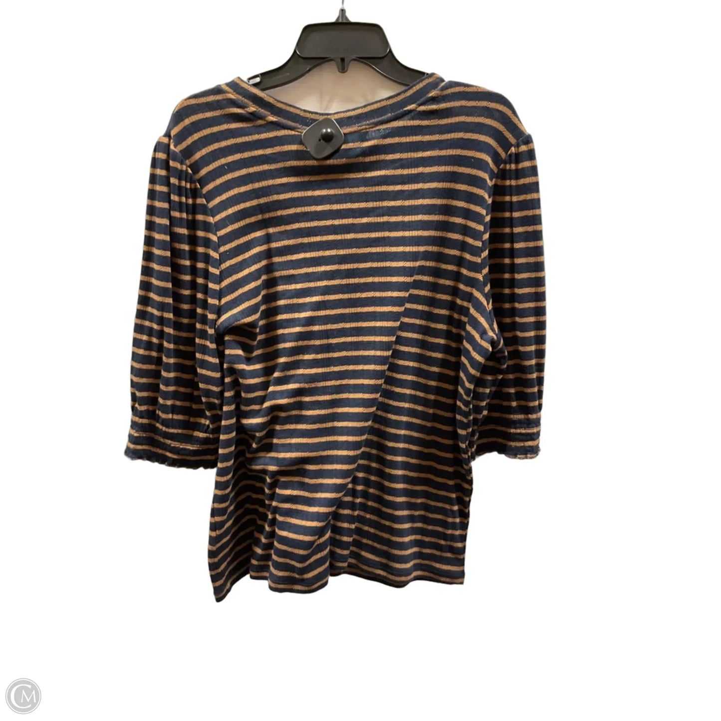 Top Short Sleeve By Lucky Brand In Striped Pattern, Size: Xl