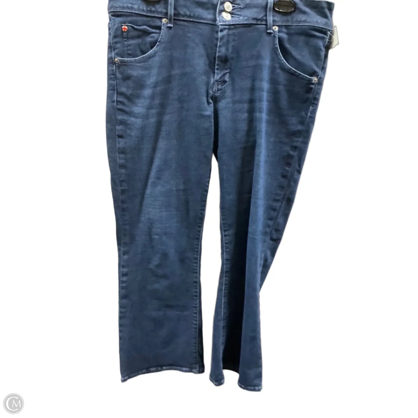 Jeans Flared By Hudson In Blue Denim, Size: 10